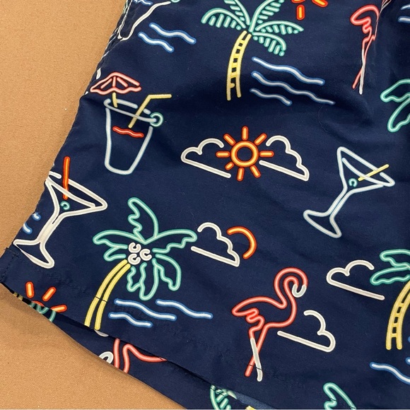 Chubbies The Neon Lights Swim Trunks With Built-In Mesh Brief Liner Size Medium - Picture 2 of 9